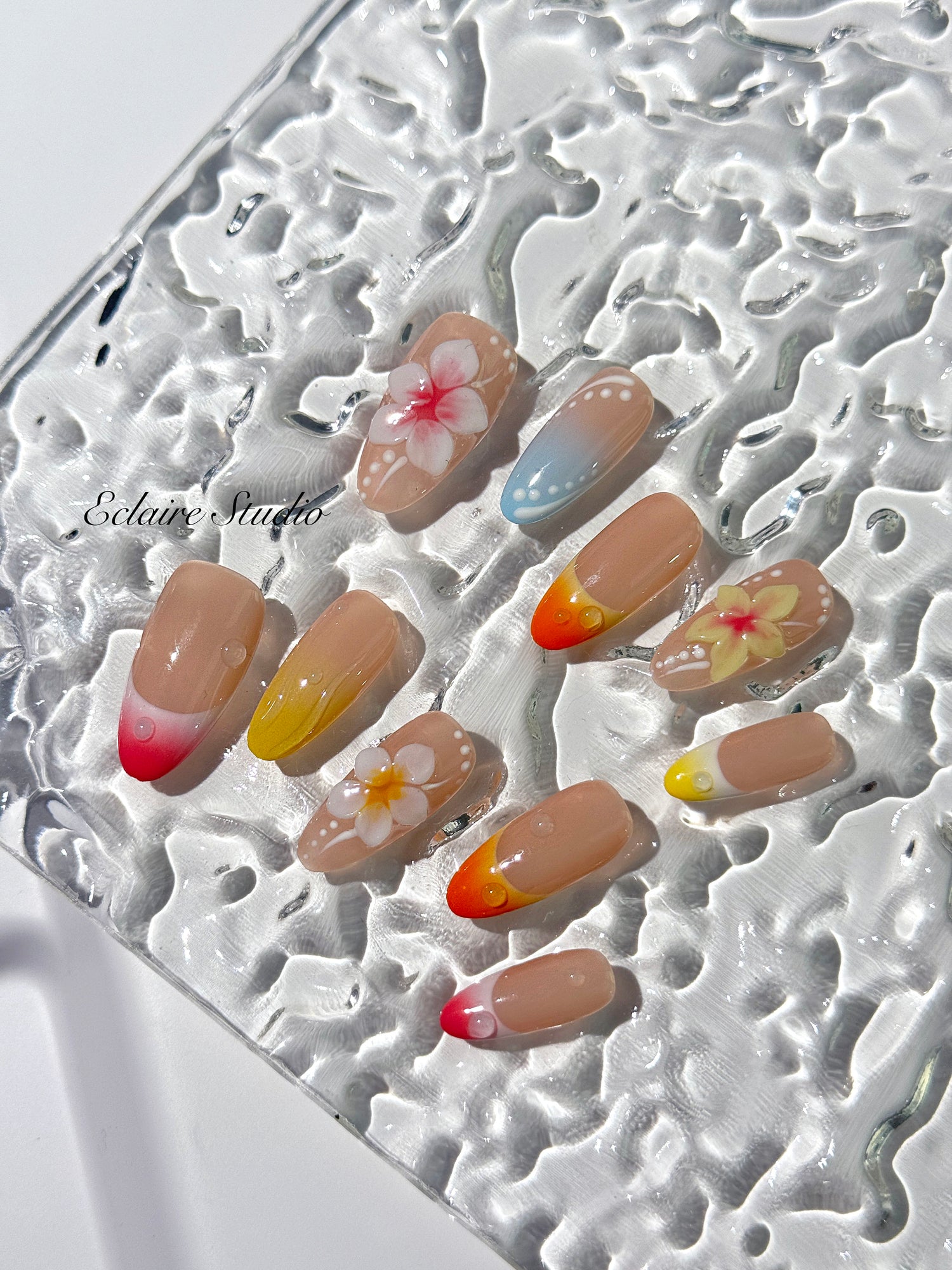 Sunset Splash 🌺🌈🌴