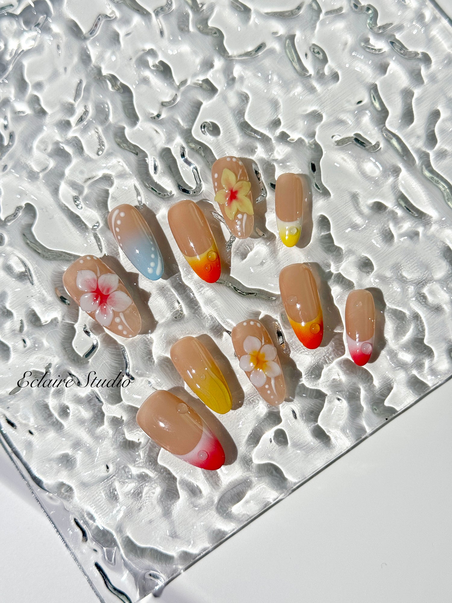 Sunset Splash 🌺🌈🌴