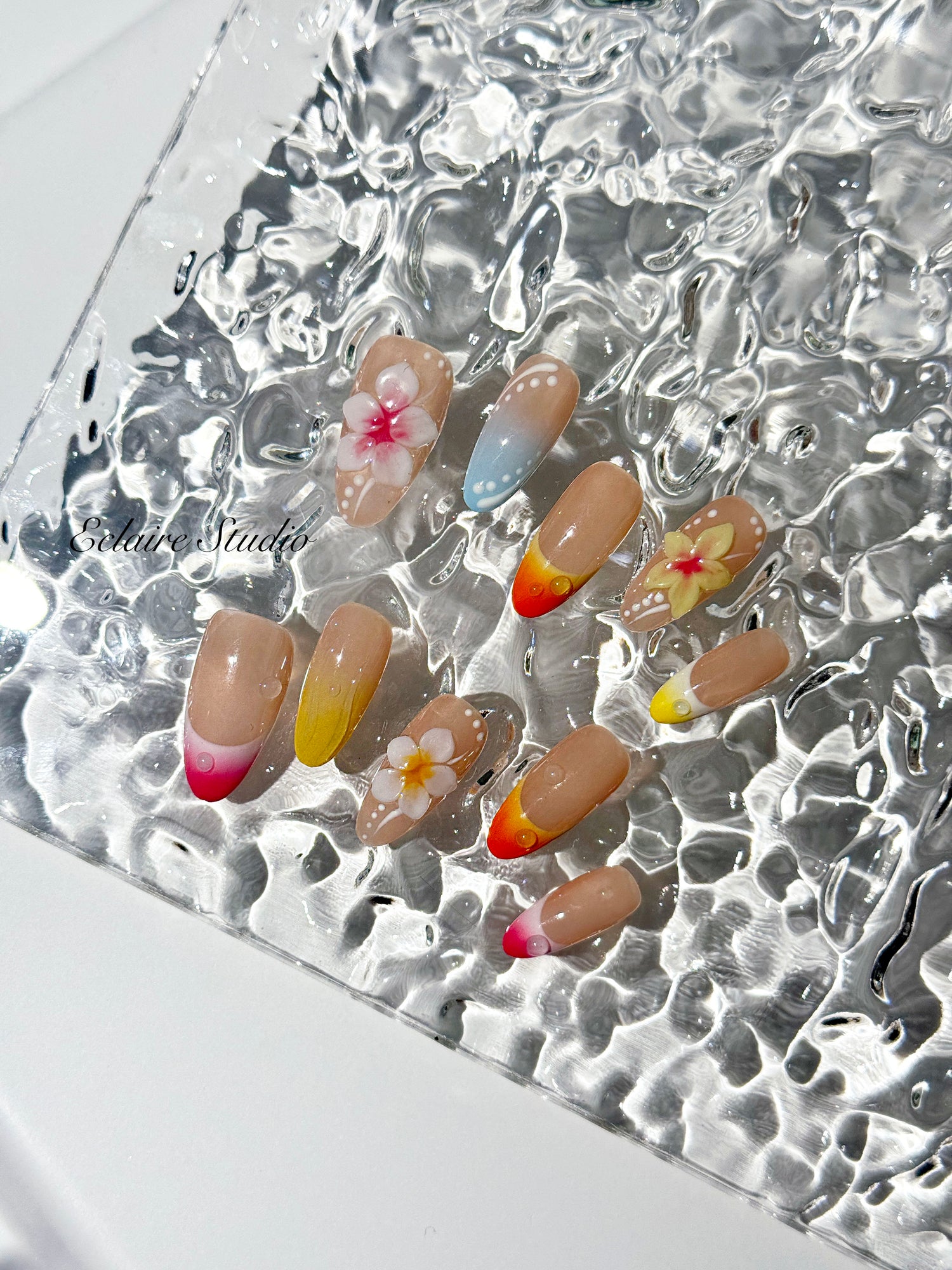 Sunset Splash 🌺🌈🌴