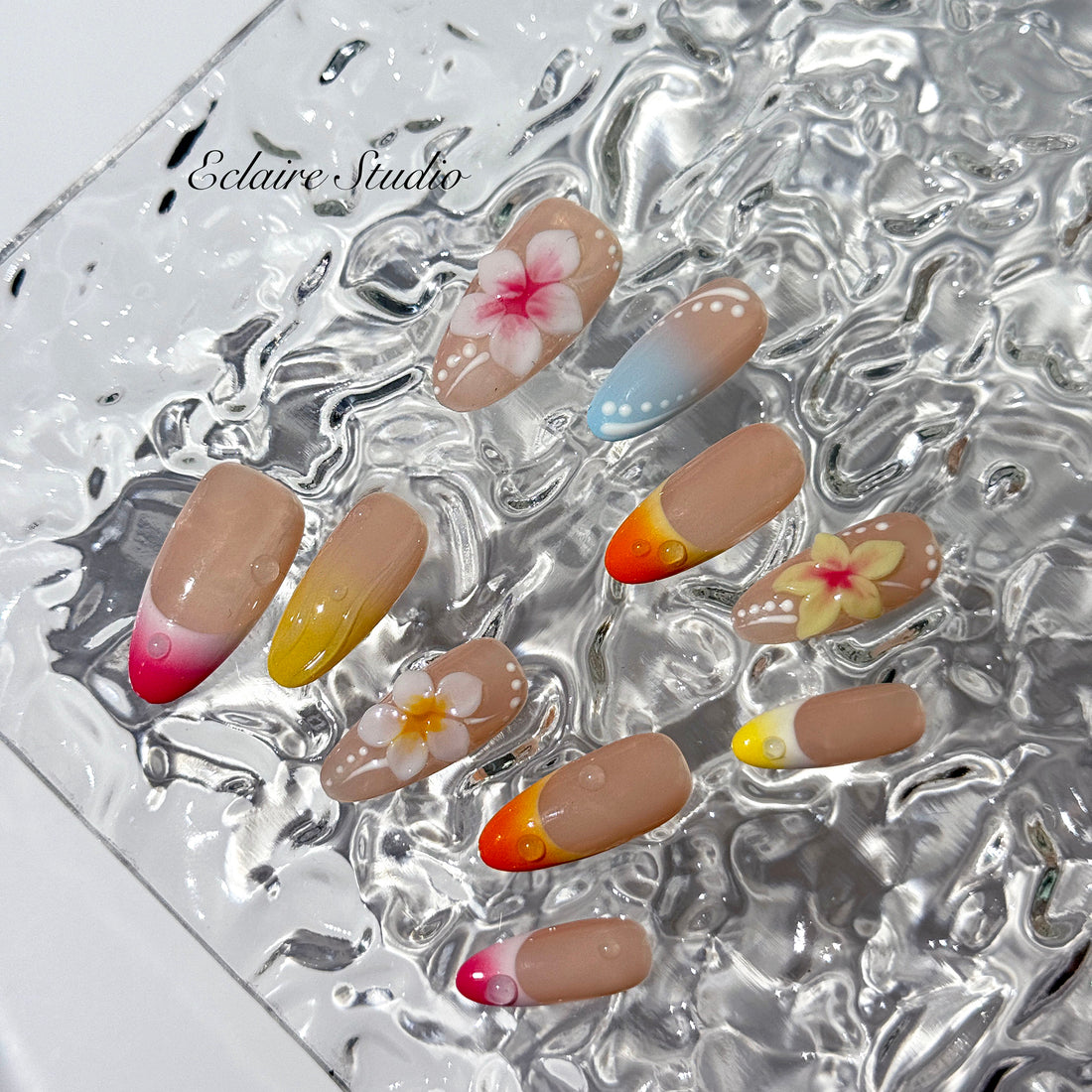 Sunset Splash 🌺🌈🌴