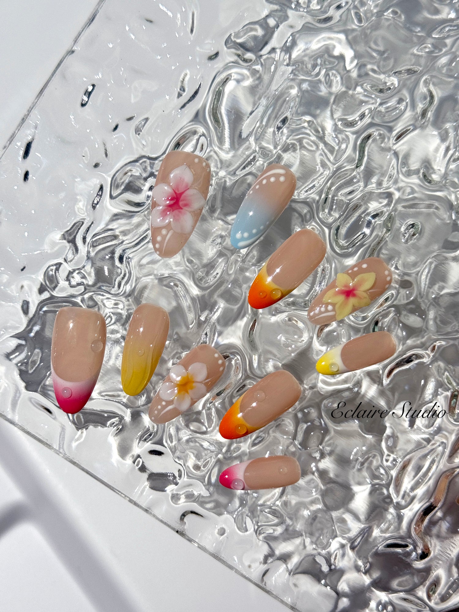 Sunset Splash 🌺🌈🌴