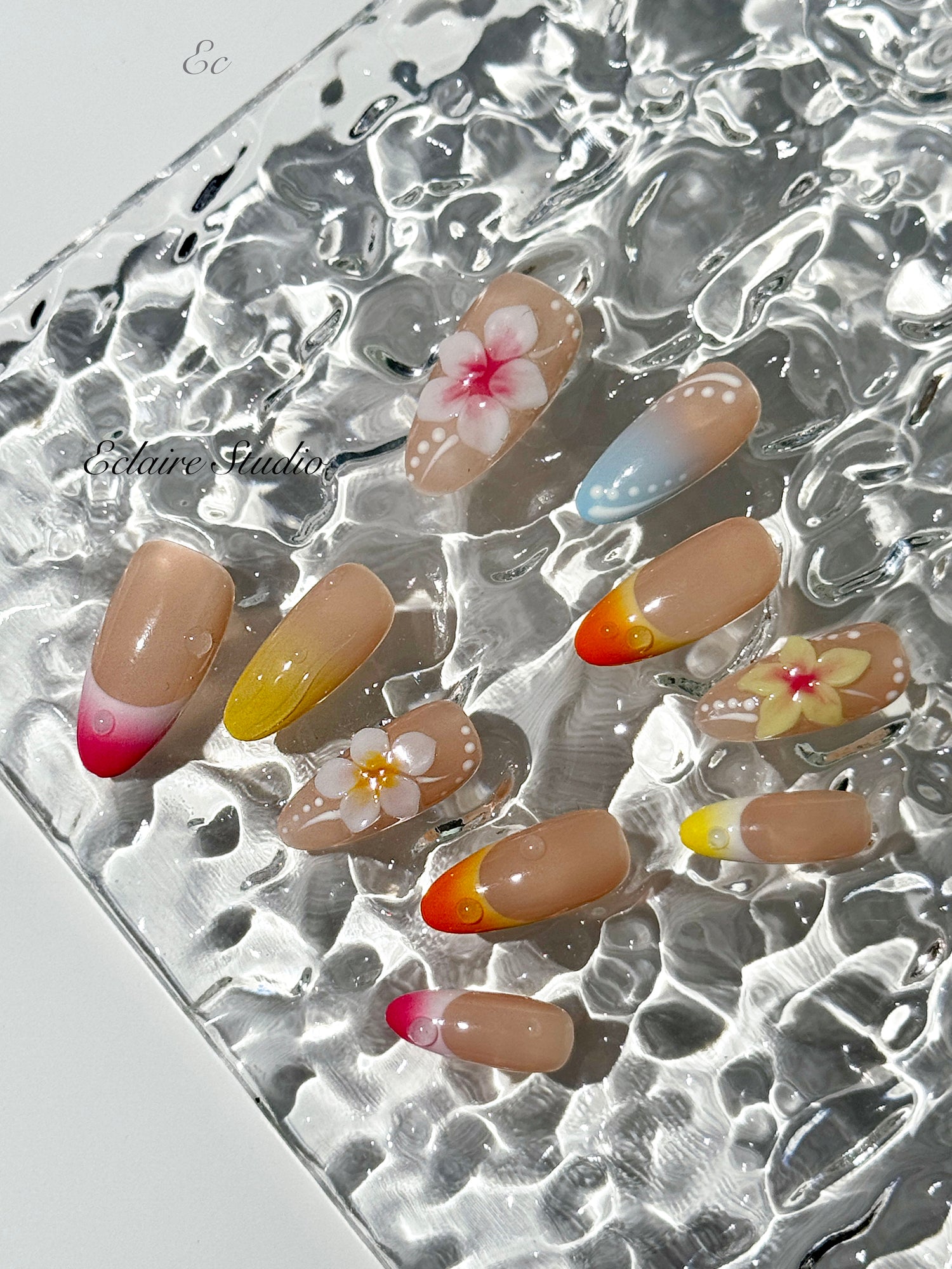 Sunset Splash 🌺🌈🌴